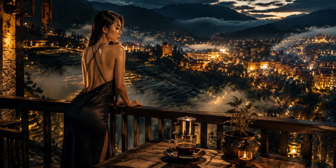 Khung cảnh cà phê VIP tại Sapa cho người chơi đăng ký